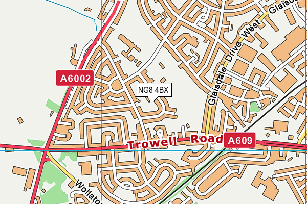 NG8 4BX map - OS VectorMap District (Ordnance Survey)