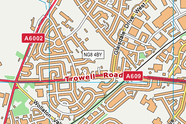 NG8 4BY map - OS VectorMap District (Ordnance Survey)