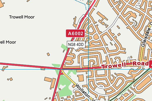 NG8 4DD map - OS VectorMap District (Ordnance Survey)