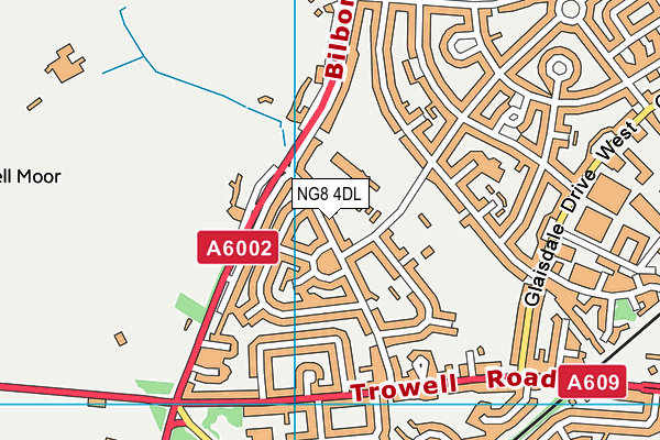 NG8 4DL map - OS VectorMap District (Ordnance Survey)