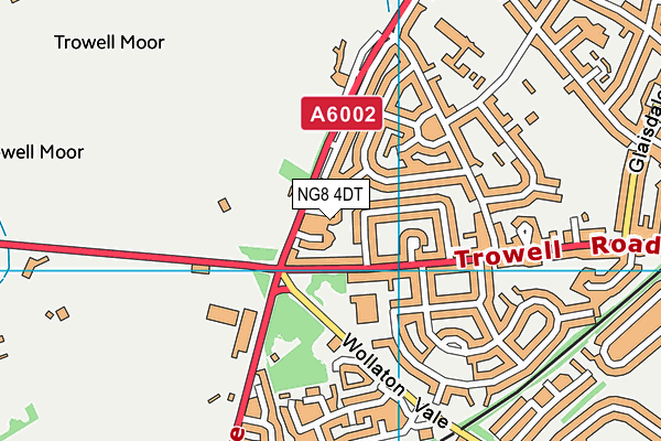 NG8 4DT map - OS VectorMap District (Ordnance Survey)
