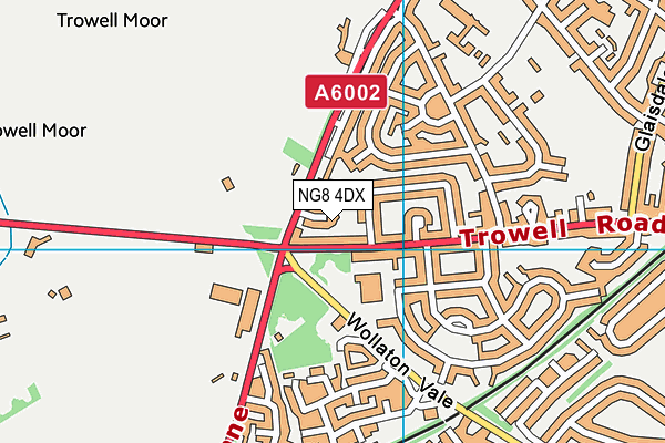 NG8 4DX map - OS VectorMap District (Ordnance Survey)
