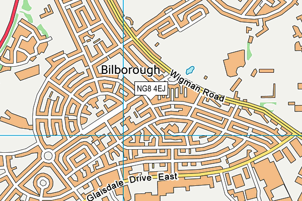 NG8 4EJ map - OS VectorMap District (Ordnance Survey)