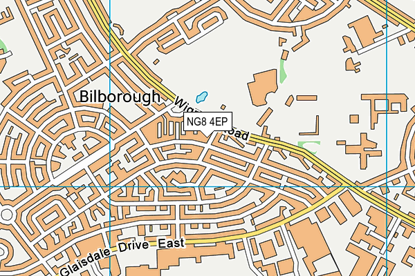 NG8 4EP map - OS VectorMap District (Ordnance Survey)