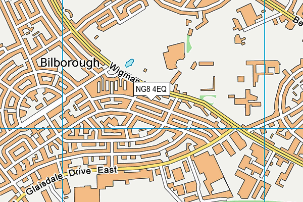 NG8 4EQ map - OS VectorMap District (Ordnance Survey)