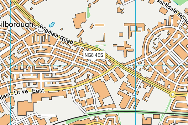 NG8 4ES map - OS VectorMap District (Ordnance Survey)