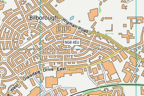 NG8 4EU map - OS VectorMap District (Ordnance Survey)