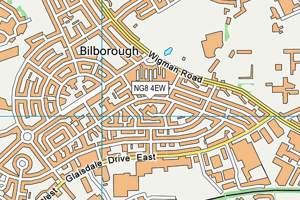 NG8 4EW map - OS VectorMap District (Ordnance Survey)