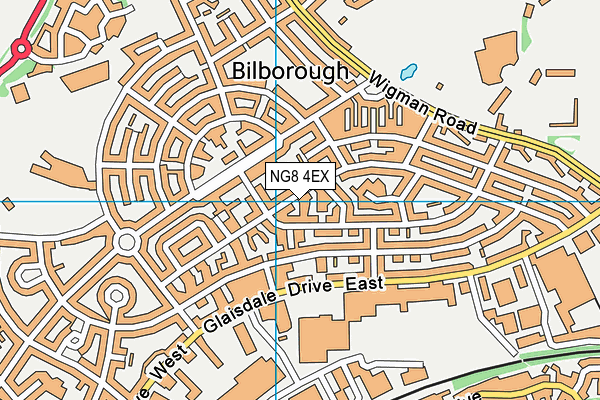 NG8 4EX map - OS VectorMap District (Ordnance Survey)