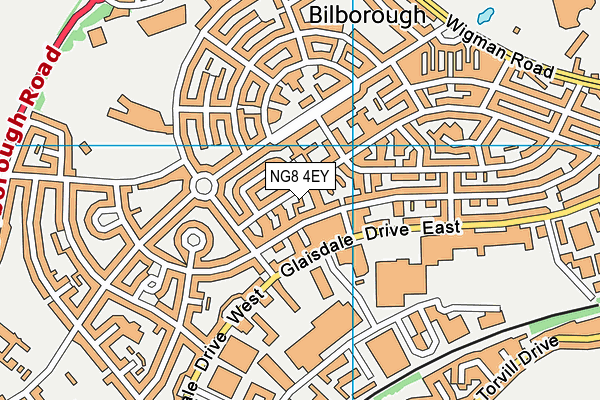 NG8 4EY map - OS VectorMap District (Ordnance Survey)