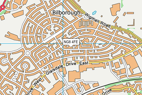 NG8 4FE map - OS VectorMap District (Ordnance Survey)