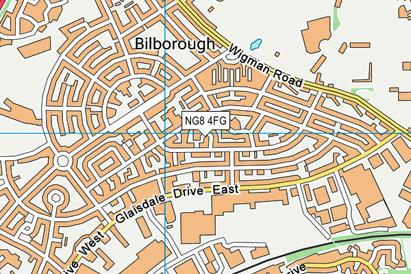 NG8 4FG map - OS VectorMap District (Ordnance Survey)