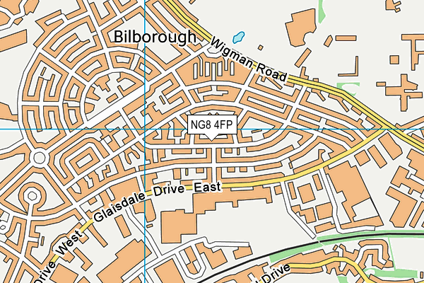 NG8 4FP map - OS VectorMap District (Ordnance Survey)