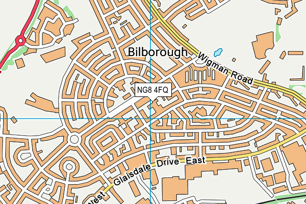 NG8 4FQ map - OS VectorMap District (Ordnance Survey)