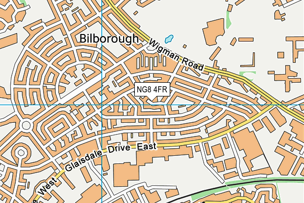 NG8 4FR map - OS VectorMap District (Ordnance Survey)