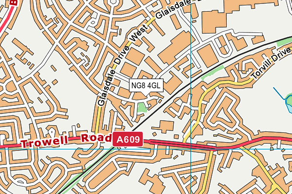 NG8 4GL map - OS VectorMap District (Ordnance Survey)