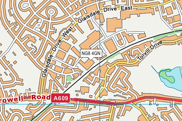 NG8 4GN map - OS VectorMap District (Ordnance Survey)