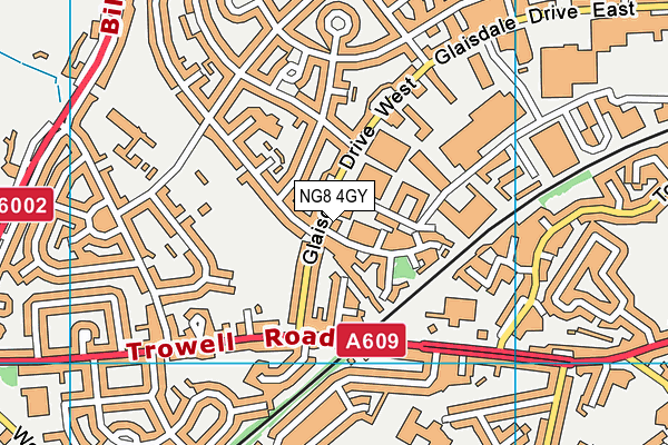 NG8 4GY map - OS VectorMap District (Ordnance Survey)