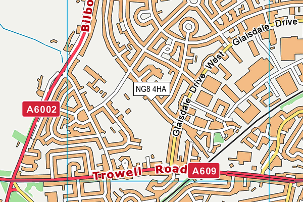 NG8 4HA map - OS VectorMap District (Ordnance Survey)