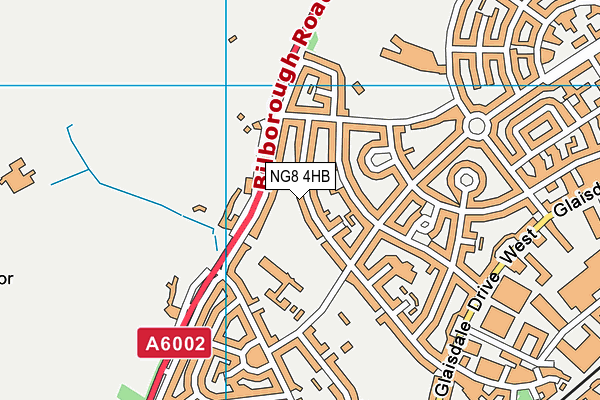 NG8 4HB map - OS VectorMap District (Ordnance Survey)