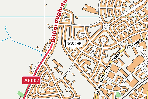 NG8 4HE map - OS VectorMap District (Ordnance Survey)