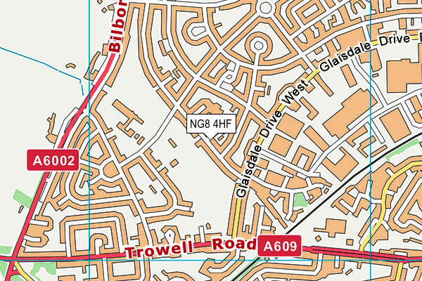 NG8 4HF map - OS VectorMap District (Ordnance Survey)