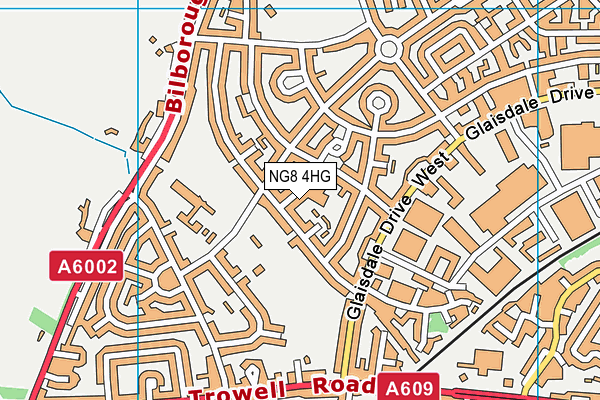 NG8 4HG map - OS VectorMap District (Ordnance Survey)