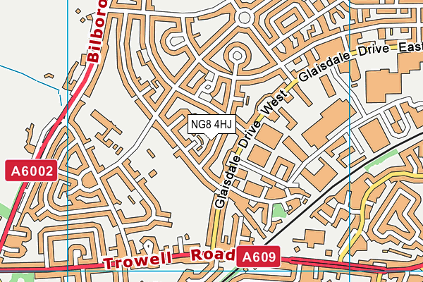 NG8 4HJ map - OS VectorMap District (Ordnance Survey)