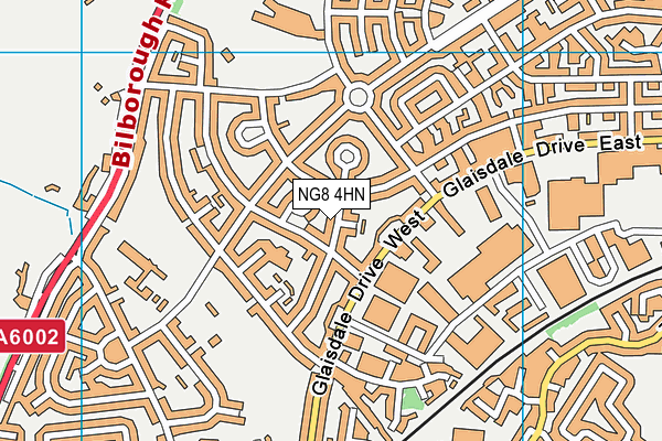 NG8 4HN map - OS VectorMap District (Ordnance Survey)