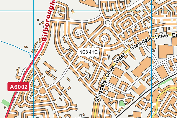 NG8 4HQ map - OS VectorMap District (Ordnance Survey)