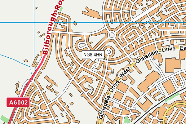 NG8 4HR map - OS VectorMap District (Ordnance Survey)