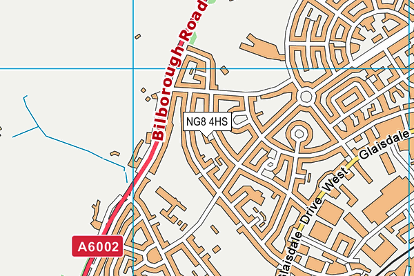 NG8 4HS map - OS VectorMap District (Ordnance Survey)