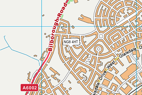 NG8 4HT map - OS VectorMap District (Ordnance Survey)