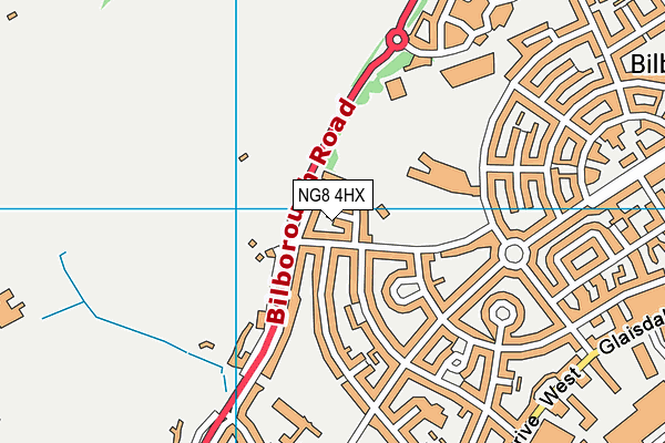 NG8 4HX map - OS VectorMap District (Ordnance Survey)
