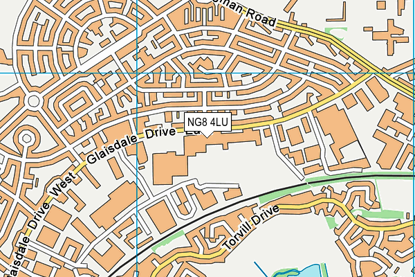 NG8 4LU map - OS VectorMap District (Ordnance Survey)