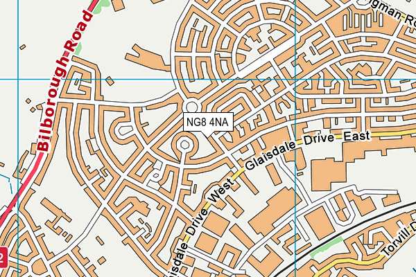 NG8 4NA map - OS VectorMap District (Ordnance Survey)