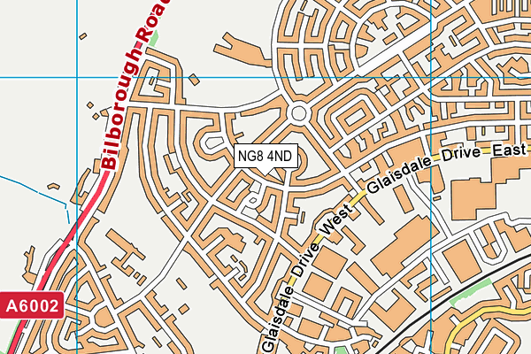 NG8 4ND map - OS VectorMap District (Ordnance Survey)