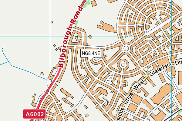 NG8 4NE map - OS VectorMap District (Ordnance Survey)