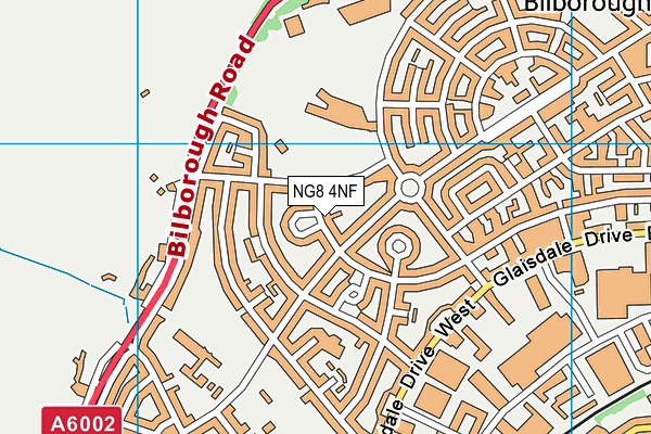 NG8 4NF map - OS VectorMap District (Ordnance Survey)