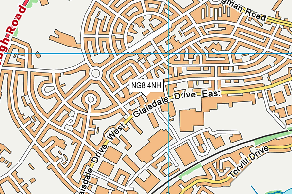 NG8 4NH map - OS VectorMap District (Ordnance Survey)