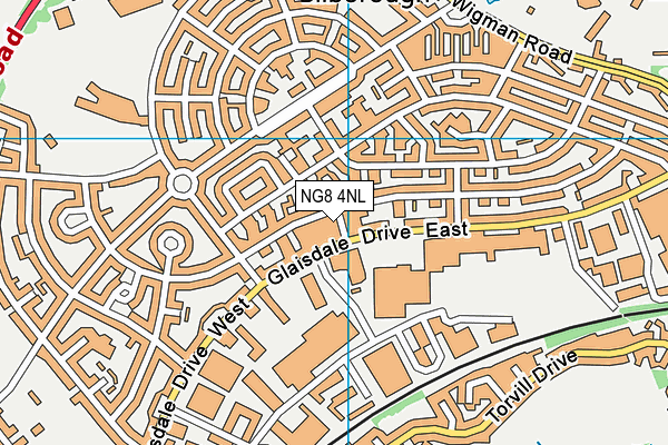 NG8 4NL map - OS VectorMap District (Ordnance Survey)