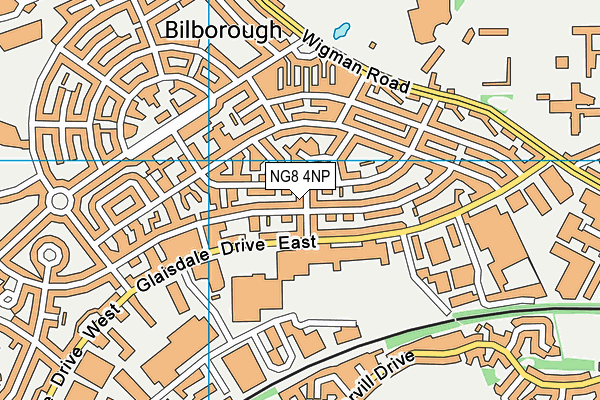 NG8 4NP map - OS VectorMap District (Ordnance Survey)