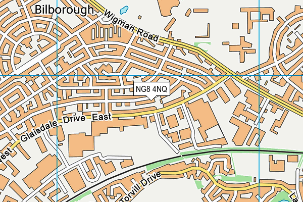 NG8 4NQ map - OS VectorMap District (Ordnance Survey)