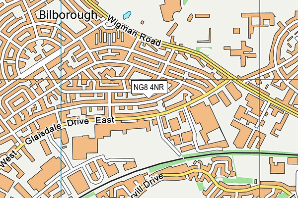 NG8 4NR map - OS VectorMap District (Ordnance Survey)