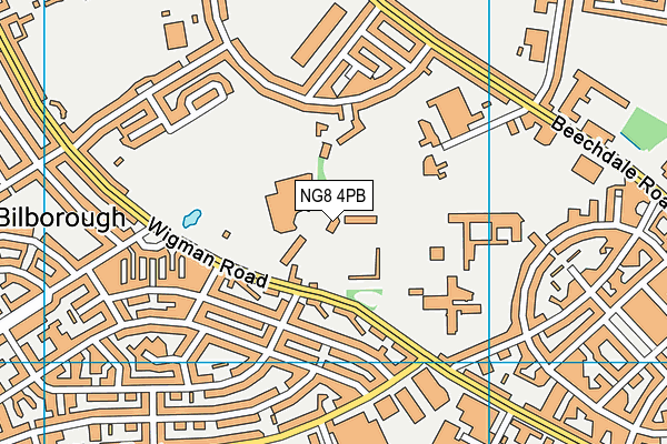 Harvey Hadden Sports Village map (NG8 4PB) - OS VectorMap District (Ordnance Survey)