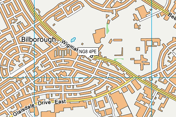 NG8 4PE map - OS VectorMap District (Ordnance Survey)