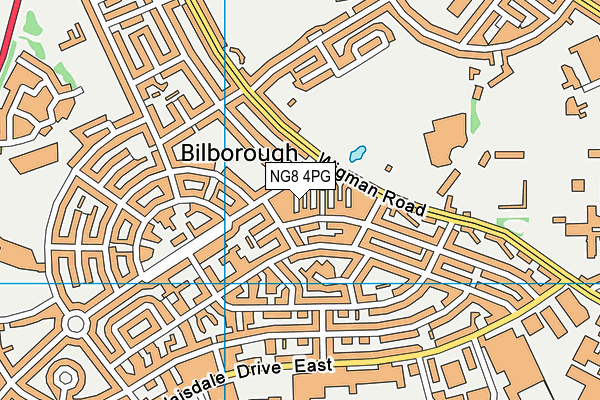 NG8 4PG map - OS VectorMap District (Ordnance Survey)