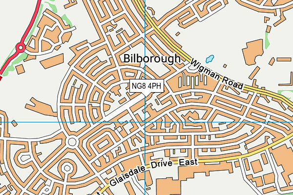 NG8 4PH map - OS VectorMap District (Ordnance Survey)