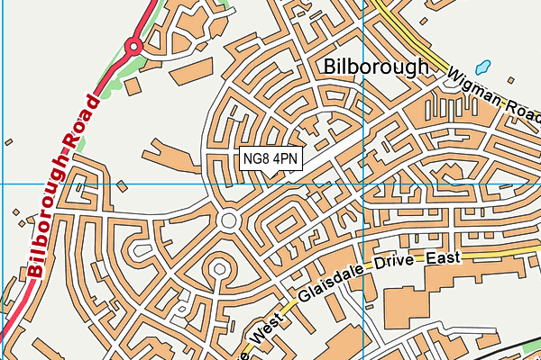 NG8 4PN map - OS VectorMap District (Ordnance Survey)