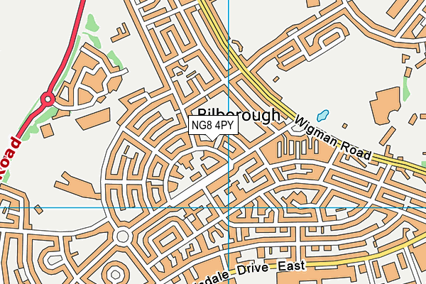 NG8 4PY map - OS VectorMap District (Ordnance Survey)